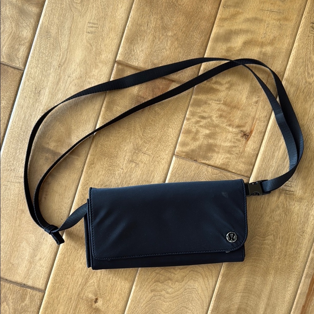 Lululemon Athletica Black Crossbody Bag with Adjustable Strap